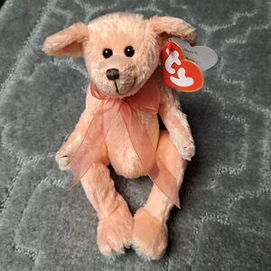 Ty Attic Treasures 1993 Hayes the Bear 7" Plush TOY STUFFED ANIMAL YOU'RE PEACHY